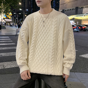 MY8267男士毛衣秋冬季潮流针织衫青少年学生款加绒常规37加绒47图片