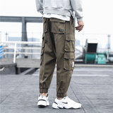 工装裤男日系束脚裤潮牌宽松多口袋长裤春季九分303-KZ24(纯棉），男装工装外套，四季星座303A