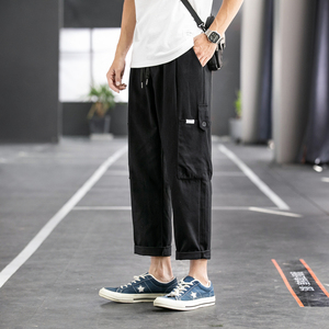 K9117P25工装裤男潮牌春夏新款ins男韩版潮流青少年宽松百搭直筒图片