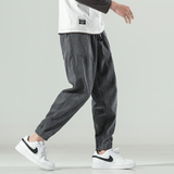 2026春季新蓝底蒙马特大码男玉米粒灯芯绒哈伦休闲裤K668P30，男装休闲裤，四季星座303A