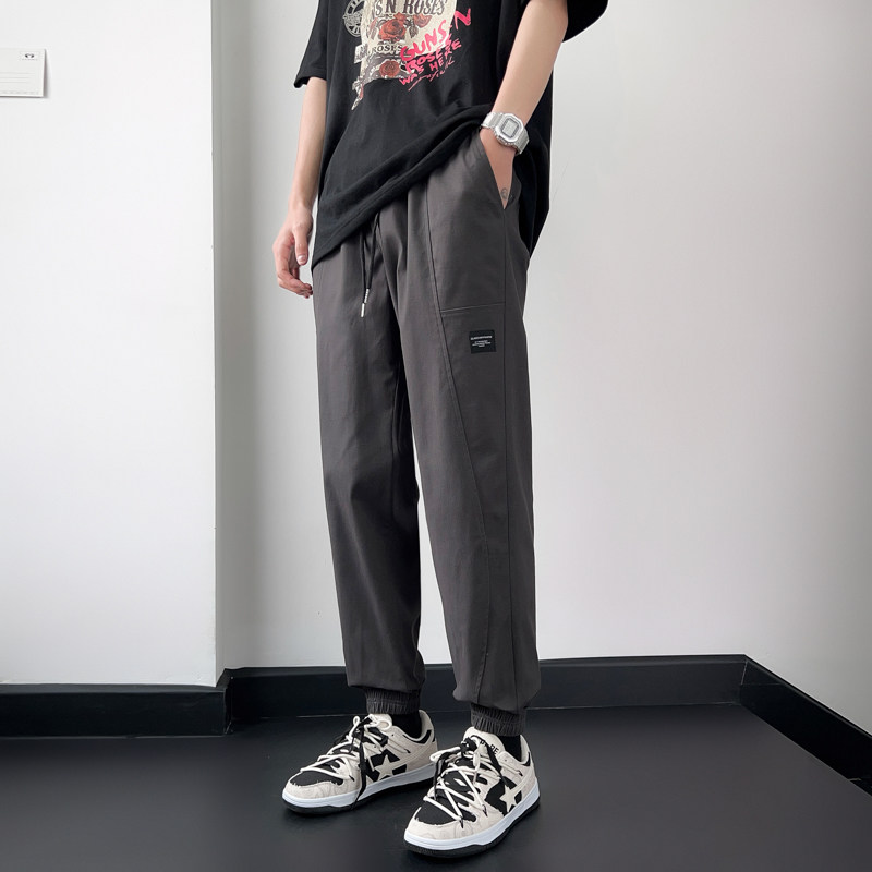 K5722P30春秋男裤子长裤哈伦裤束脚裤宽松舒适休闲裤透气韩版,男装休闲裤,四季星座303A