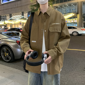 JK2025男士外套衬衫长袖衬衣春秋冬装夹克工装上衣服常规30加厚40图片