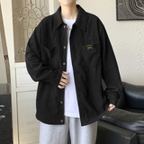 cityboy男秋冬季灯芯绒韩版工装衬衣宽松外套JK2022常规30加绒40，男装衬衫，四季星座303A
