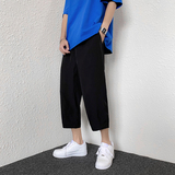 七分裤男夏季薄款冰丝宽松大码运动休闲短裤高街ins潮流K970P17，男装牛仔裤，四季星座303A