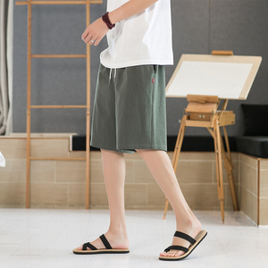 短裤男外穿夏季潮流韩版百搭宽松休闲裤潮牌ins运动速干5分裤K600图片