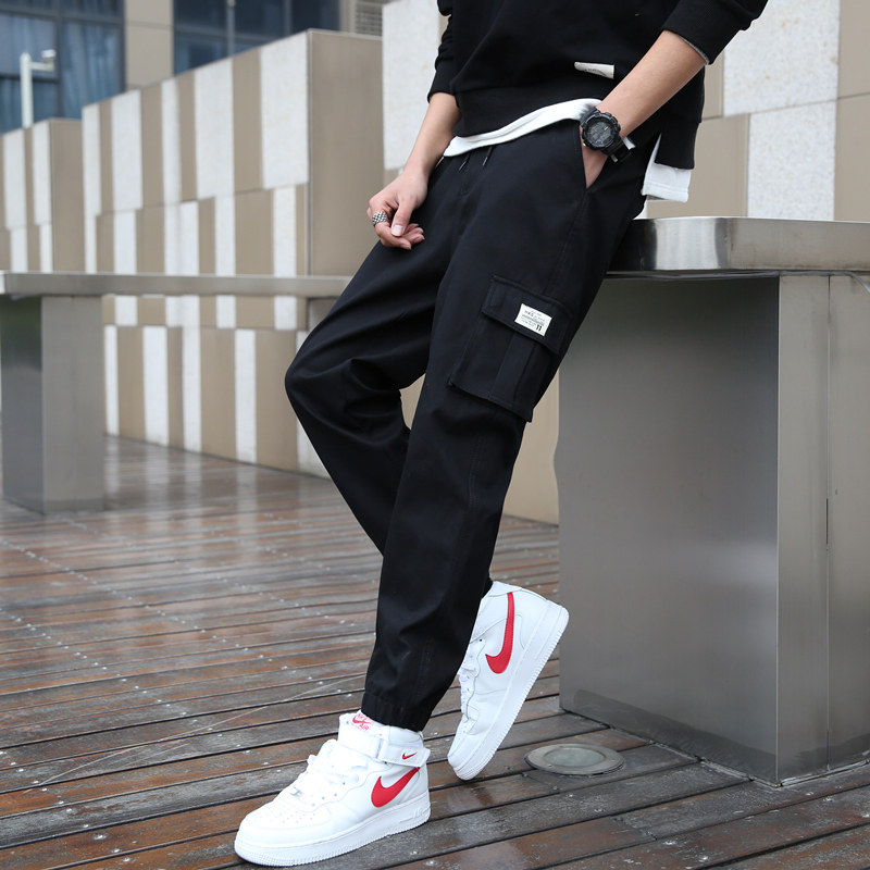 21春季新品工装裤青少年潮流束脚裤九分裤子男潮303A-K9023-25，男装工装外套，四季星座303A