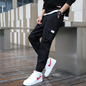 21春季新品工装裤青少年潮流束脚裤九分裤子男潮 303A-K9023-25，男装工装外套，四季星座303A