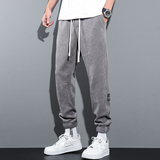 休闲裤男宽松大码秋冬加绒加厚运动卫裤冬季K39常规35元加绒45元，男装休闲裤，四季星座303A