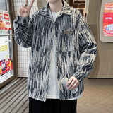 抖音春秋夹克外套小香风男大码银潮流男装外套JK2024，男装夹克，四季星座303A