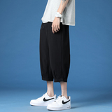 七分裤男士短裤夏季冰丝潮流直筒大码运动休闲八分中裤子K970P17，男装牛仔裤，四季星座303A