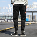 日系工装裤男小脚休闲运动裤潮牌长裤ins超火裤子K8811，男装休闲裤，四季星座303A