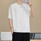 冰丝纯色亚麻短裤男夏棉麻五分裤宽松裤子K11-p18，男装牛仔裤，四季星座303A