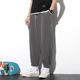 2026新款轻薄冰丝休闲裤裤子男学生运动直筒西装裤九分裤K950，男装西服套装，四季星座303A