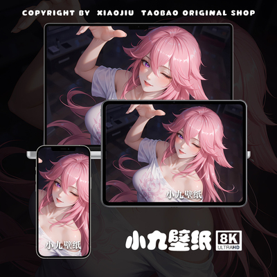 8K壁纸 八重神子-70 原神二次元游戏动漫手机平板电脑高清壁纸