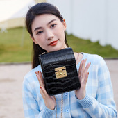 闲小方包单肩斜挎包时尚 链条锁扣手机包简约小包耐磨质优简约轻便