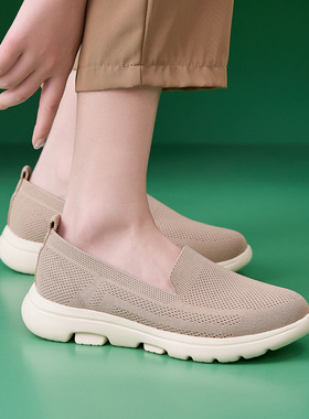 中老年飞织透气妈妈单鞋女B888-52025秋冬新款轻防滑圆头质优耐磨