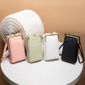 手机包压花小众竖款 钱包女包外贸跨境单肩斜挎包耐磨质优简约轻便