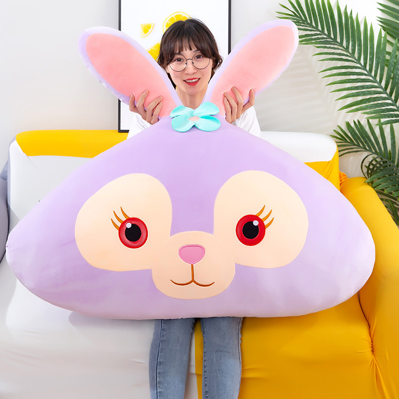 星黛露玫瑰绒兔子毛绒靠枕可爱玩偶史黛拉床上睡觉抱枕女生礼物