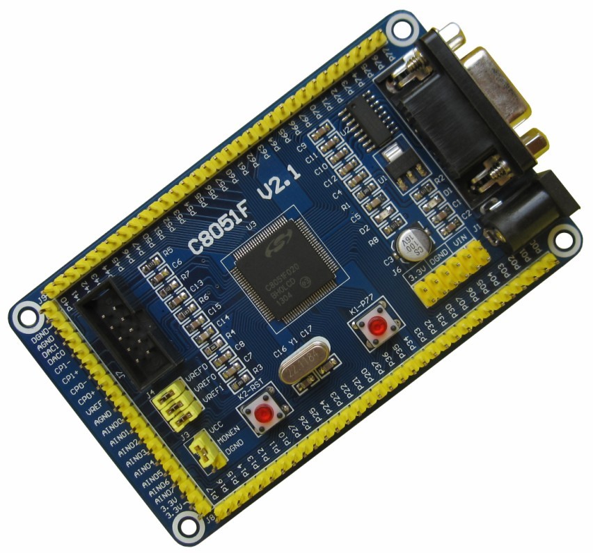 C8051F020 C8051F120 C8051F040单片机开发板小系统板 学习核心板