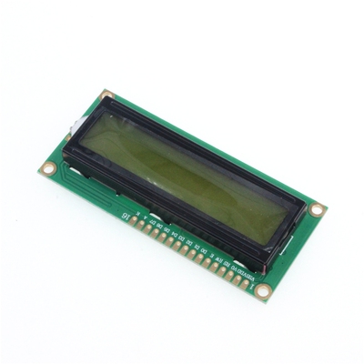 黄绿屏 1602 液晶屏 LCD1602A LCD-1602-3.3V 3V3 黑字体 带背光