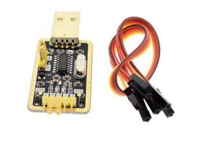 土豪金CH340E USB转TTL模块转串口中九升级 刷机 STC下载线 340G