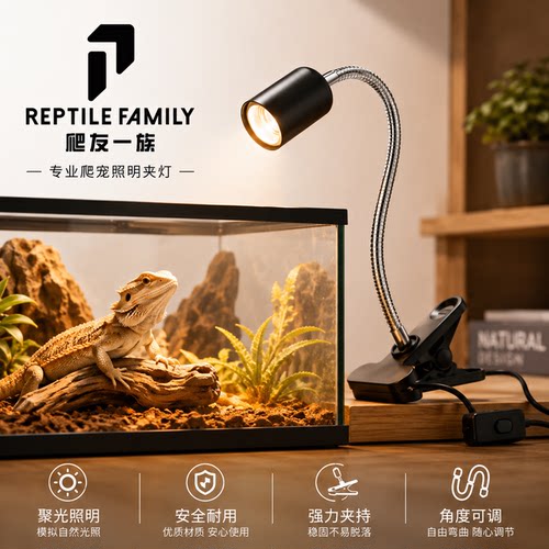 爬宠水龟箱缸蜥蜴蝎子刺猬加热灯架