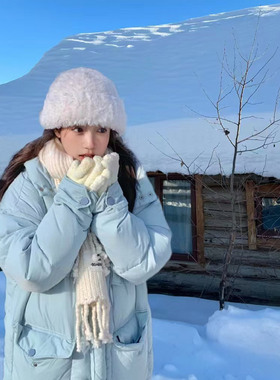 东北哈尔滨雪乡长白山防寒帽子