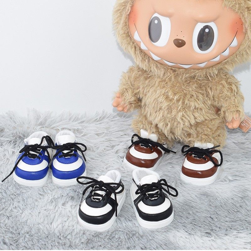 二代大号拉布布皮鞋 labubu搪胶毛绒公仔大娃鞋着替换装鞋子配件