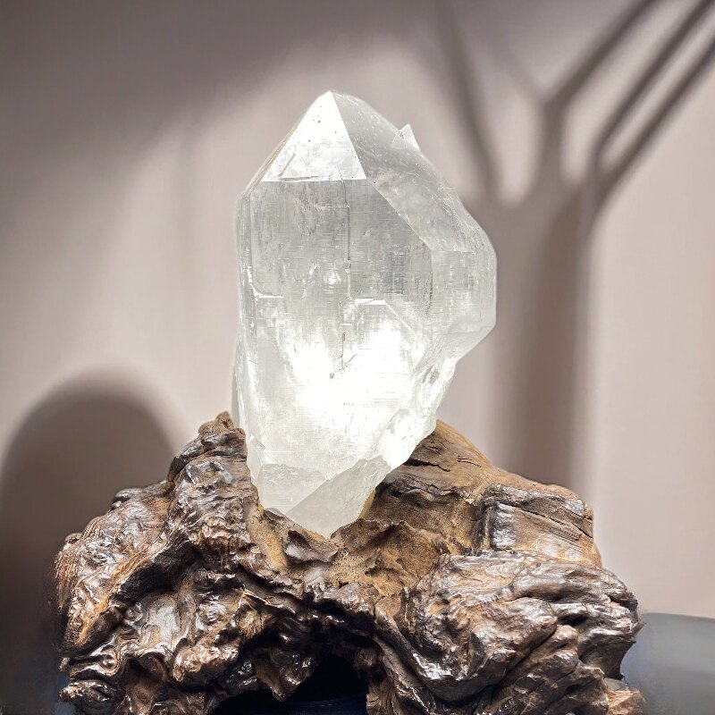喜马拉雅天然白水晶原石高能量