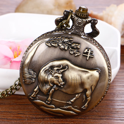 经典复古风十二生肖创意项链表