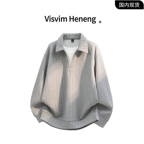 VISVIMHENENG加绒套头卫衣