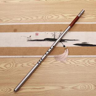 洞箫木耙反接龙骨锏不锈钢工艺品箫业余新手练习演奏客厅摆件防身