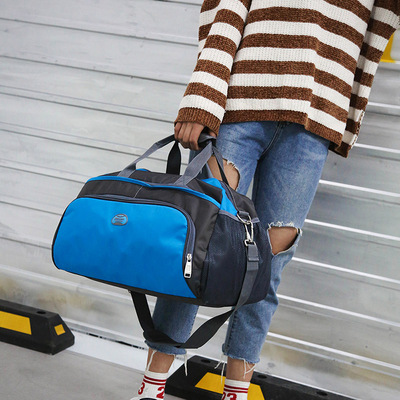 单肩旅行包女短途手提行李袋大容量轻便登机包旅游包行李包健身包