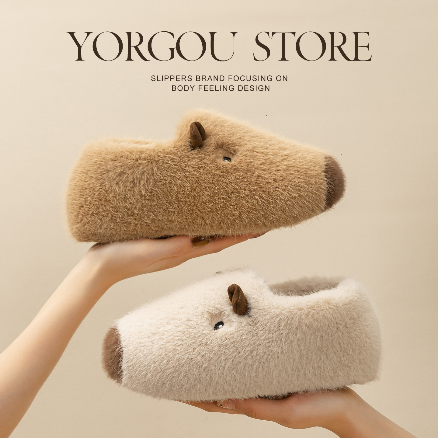 远港棉鞋家居冬天加绒牛筋底情侣