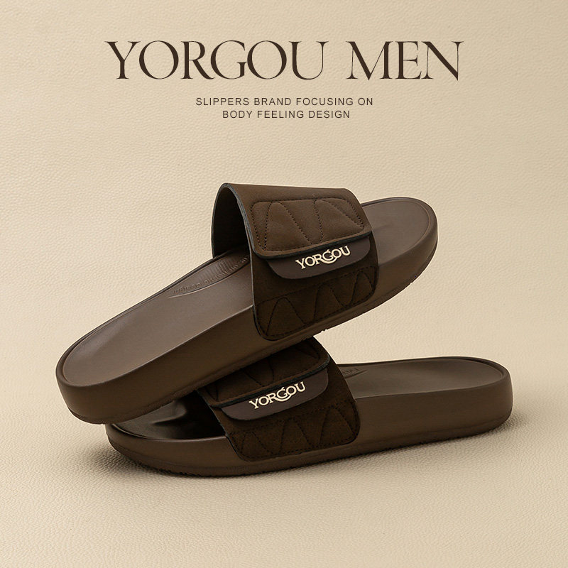 远港男士高级感反绒皮拖鞋夏季防滑耐磨防臭凉拖外穿时尚休闲健身,居家布艺,居家凉拖/凉鞋,淘宝优惠券,粉丝福利购,淘宝优惠卷