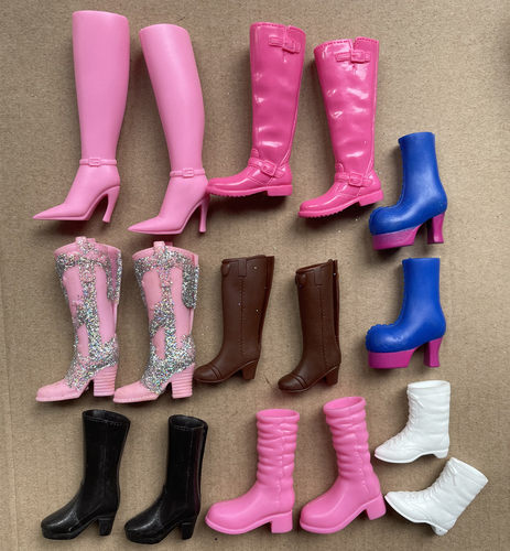 芭比女鞋子配件高跟鞋娃娃鞋正版