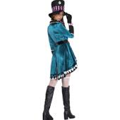 万圣节女款 爱丽丝疯帽子成人魔术师表演服M 4XL驯兽师舞台表演服