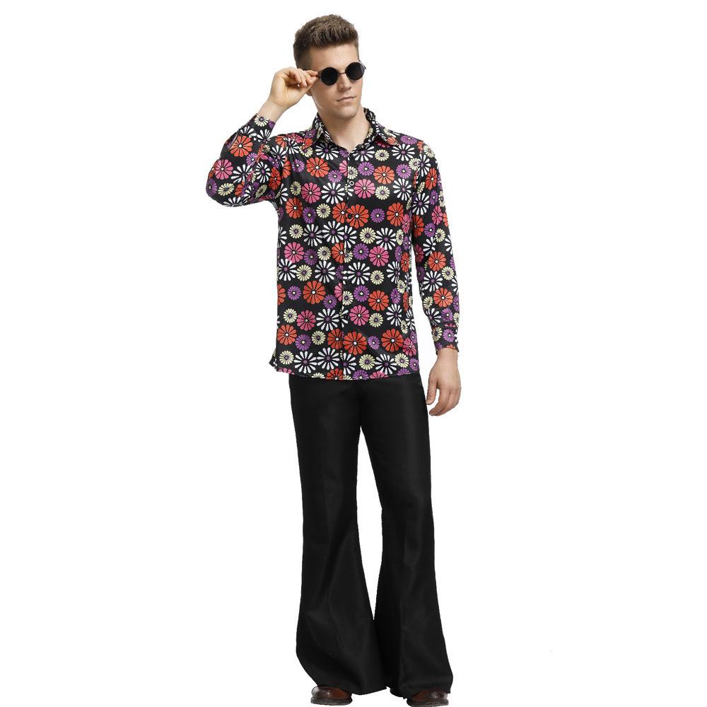 复古迪70年代斯科服装男嬉皮士hi