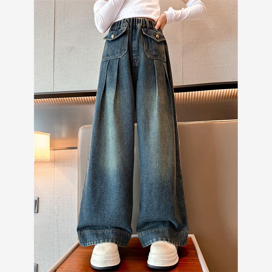 女童裤子春秋2025新款儿
