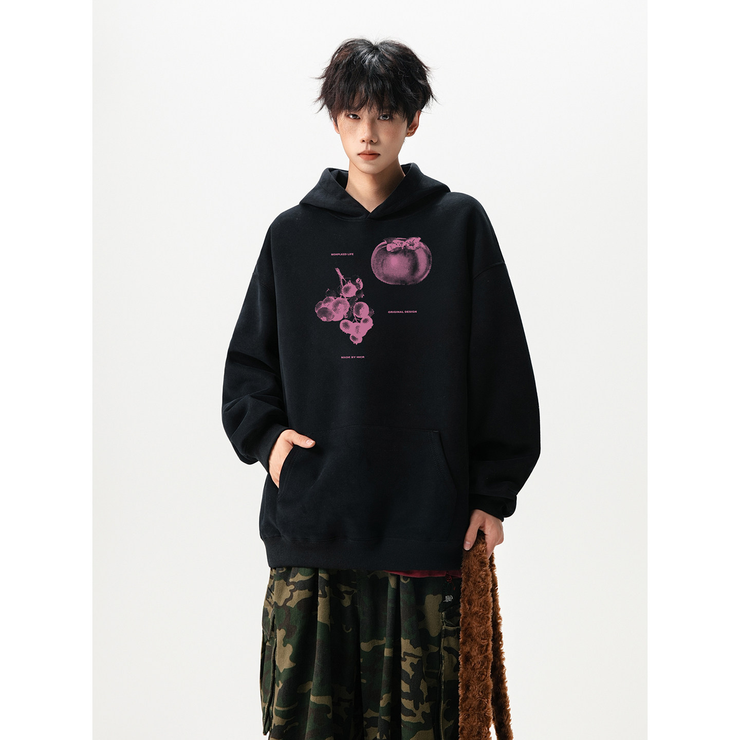 2025新款420克华棉连帽卫衣A336-1-HH1521-特P50（60棉40聚酯纤维,男装T恤,电商A336-1