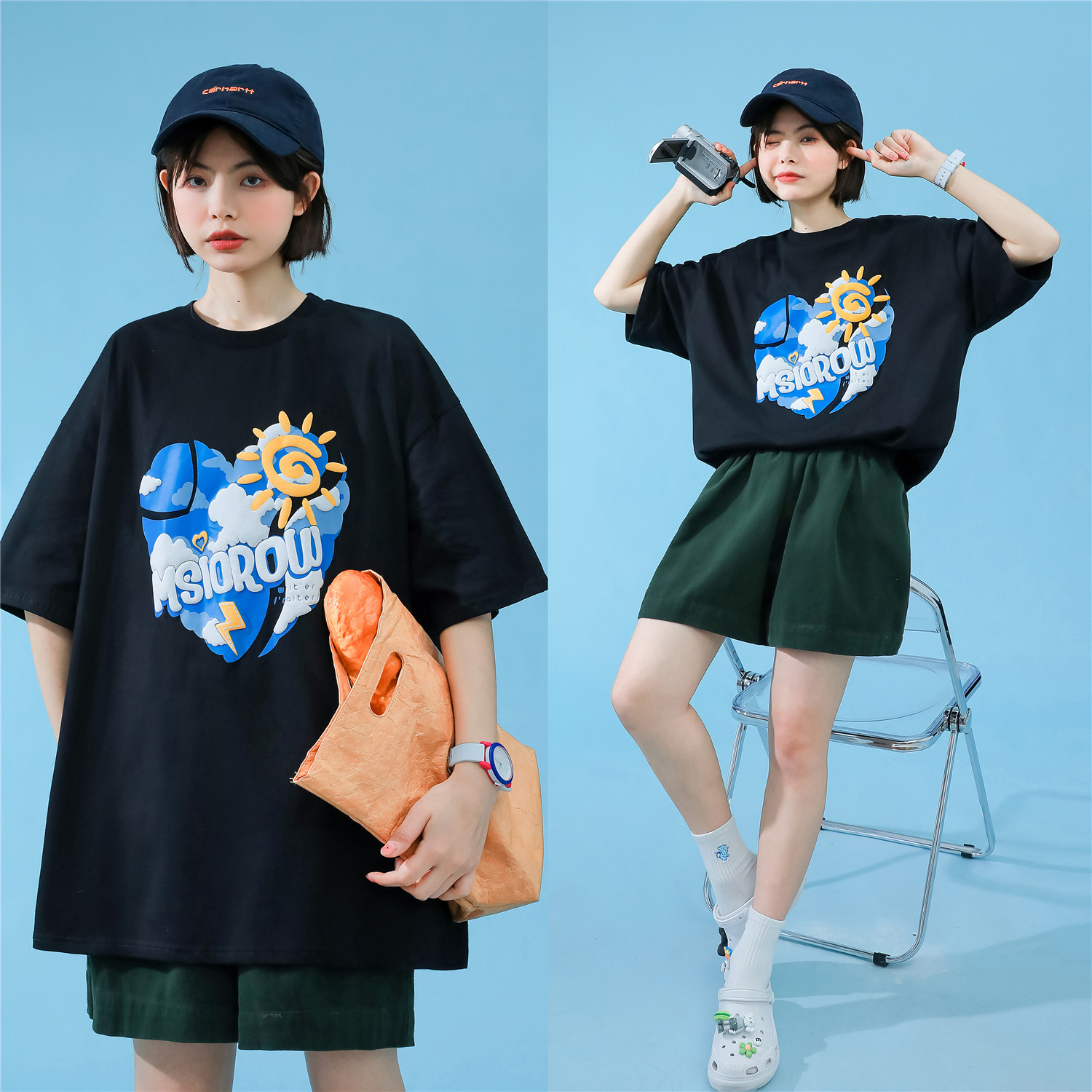 2022年夏季新款短袖197-5-DX106-P38,女装T恤,星座197-5