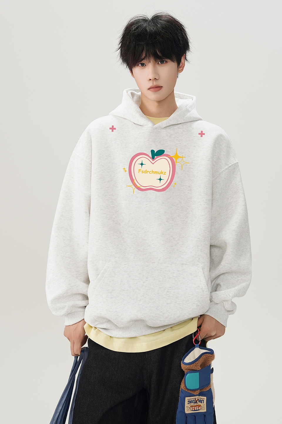 2025新款420克华棉连帽卫衣A336-1-HH1519-特P50（60棉40聚酯纤维，男装卫衣，电商A336-1