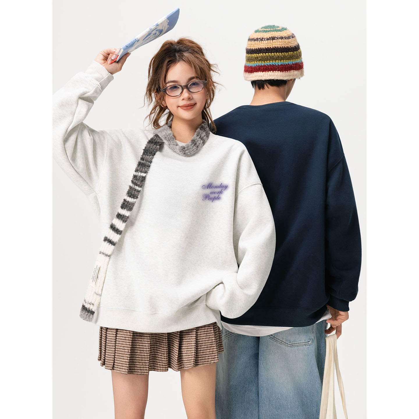 2025新款420克华棉圆领卫衣A336-1-HH1422-特P40（50棉50聚酯纤维，男装卫衣，电商A336-1