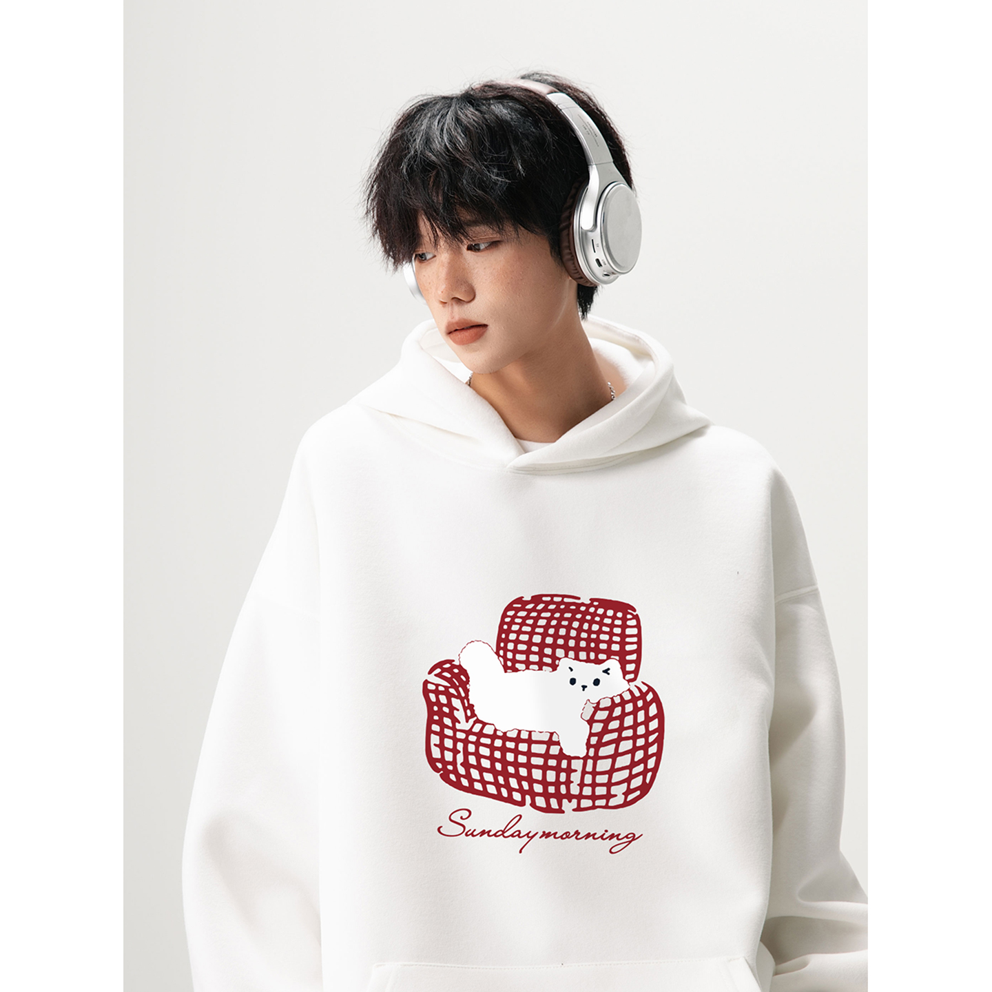 2025新款420克华棉连帽卫衣A336-HH1411-特P50（60棉40聚酯纤维，男装卫衣，电商A336-1