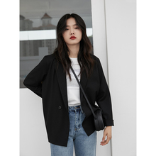 休闲韩版 西服上衣宽松2019新款 港英伦风 网红小西装 短外套女春秋季