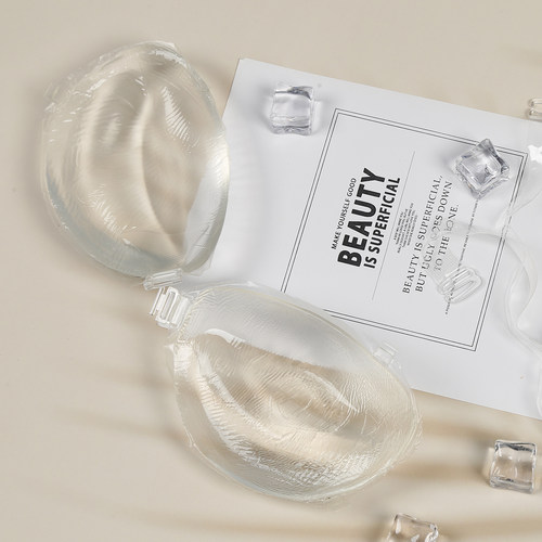 胸贴游泳衣女聚拢透明专用隐形小胸温泉薄比基尼硅胶海边拍照乳贴