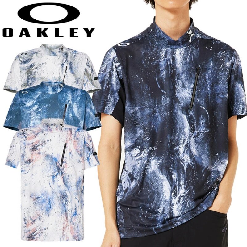 日本Oakley欧克利25年春夏男士渐变色短袖T恤高尔夫服装正品代购
