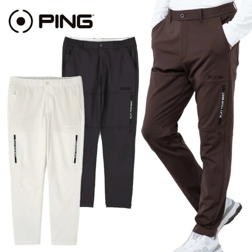 25年日本PING GOLF男秋冬薄绒内衬保暖高尔夫长裤锥形裤正品代购