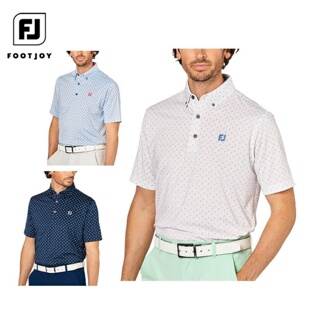 日本正品FootJoy FJ高尔夫男装25春夏时尚印花短袖T恤POLO衫代购