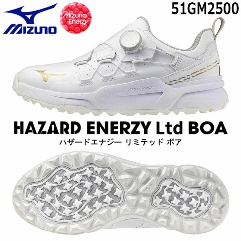 25年春夏日本直邮MIZUNO男士BOA美津浓高尔夫球鞋防水3E宽楦正品